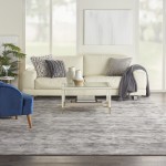 Michael Amini MA90 Uptown UPT01 Area Rug, Grey/Ivory, 7'10" x 9'10"