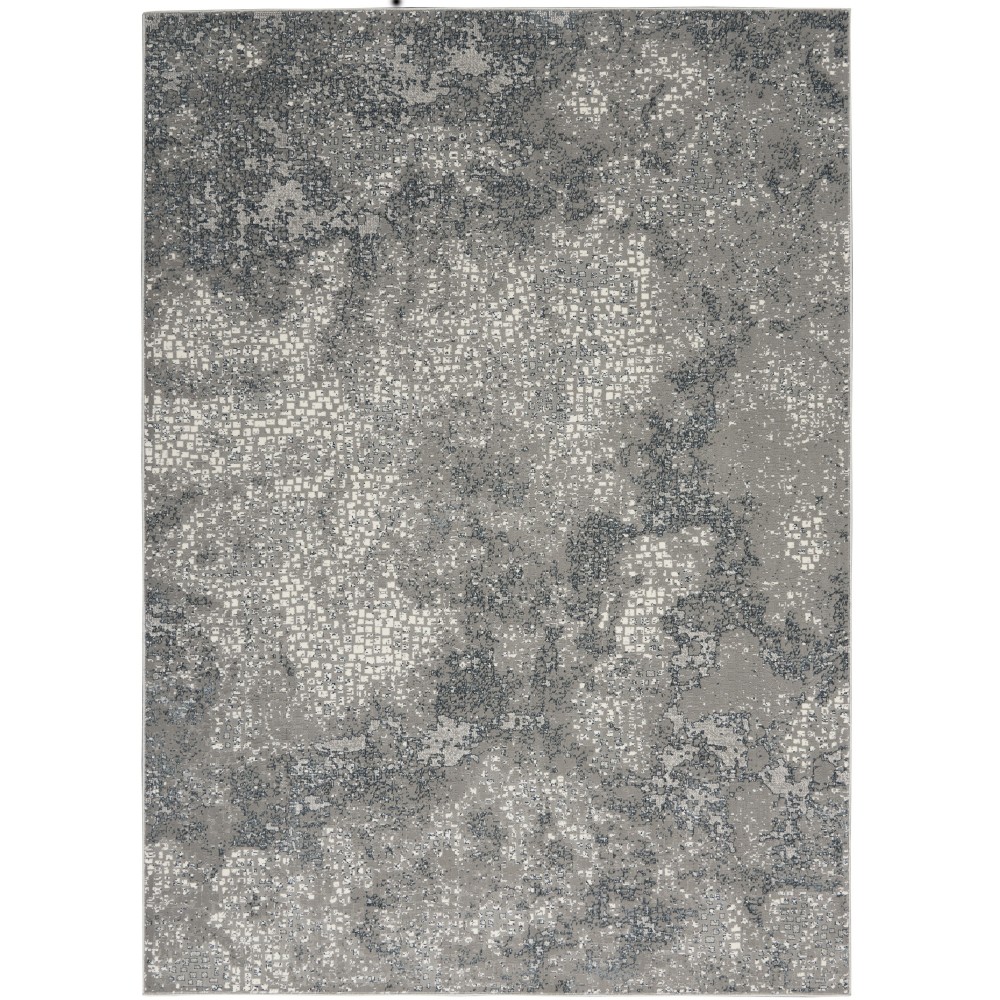 Michael Amini MA90 Uptown UPT02 Area Rug, Grey, 4' x 6'