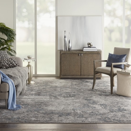 Michael Amini MA90 Uptown UPT02 Area Rug, Grey, 7'10" x 9'10"