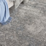 Michael Amini MA90 Uptown UPT02 Area Rug, Grey, 7'10" x 9'10"