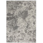 Michael Amini MA90 Uptown UPT02 Area Rug, Ivory/Grey, 5'3" x 7'3"