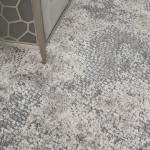 Michael Amini MA90 Uptown UPT02 Area Rug, Ivory/Grey, 8'10" x 11'10"
