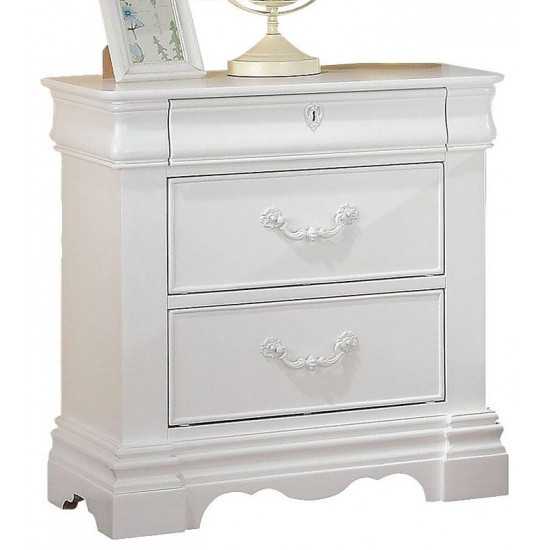 ACME Estrella Nightstand, White