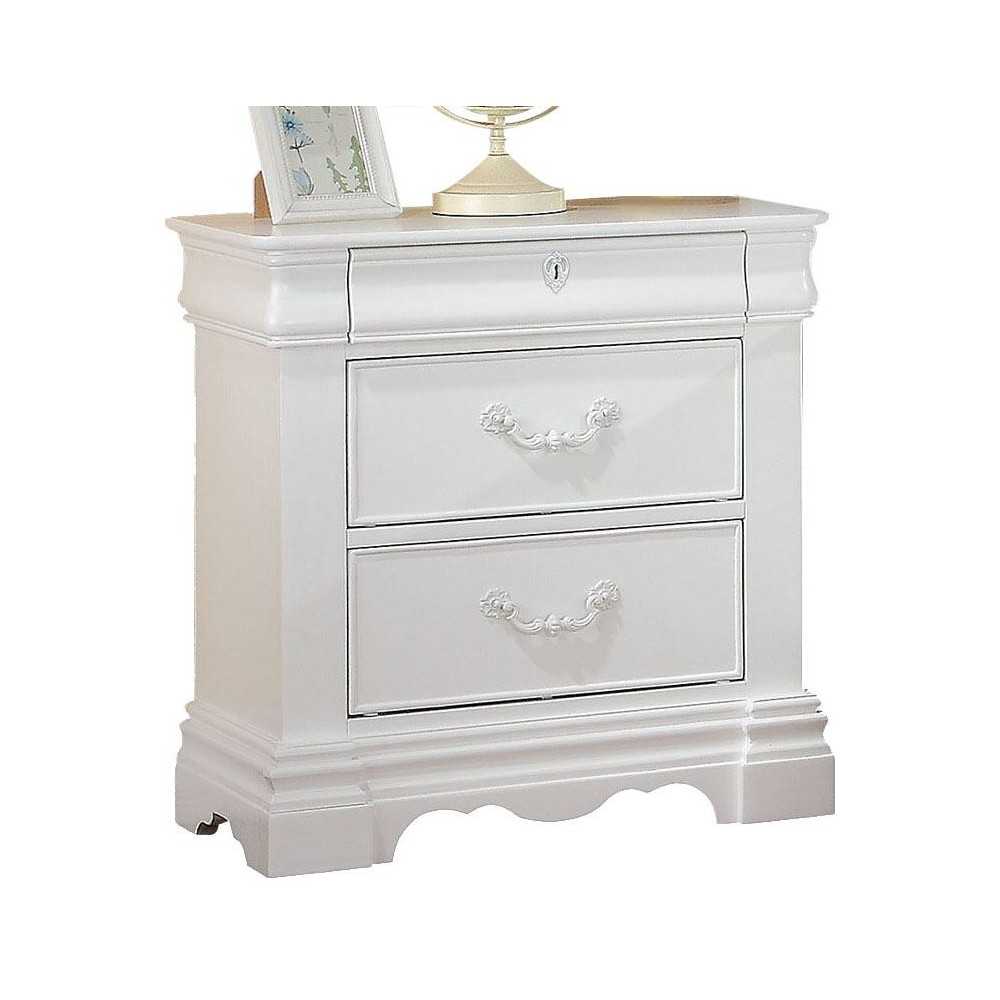 ACME Estrella Nightstand, White