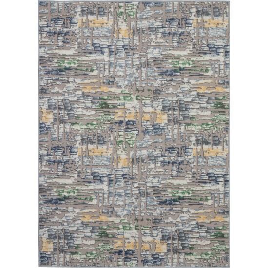 Nourison Urban Chic URC01 Area Rug, Grey/Multicolor, 4' x 6'