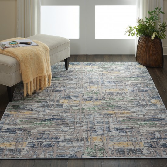 Nourison Urban Chic URC01 Area Rug, Grey/Multicolor, 4' x 6'