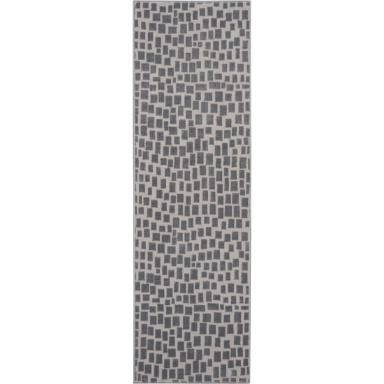 Nourison Urban Chic URC03 Runner Rug, Grey, 2'2" x 7'3"