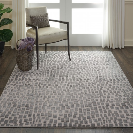 Nourison Urban Chic URC03 Area Rug, Grey, 4' x 6'