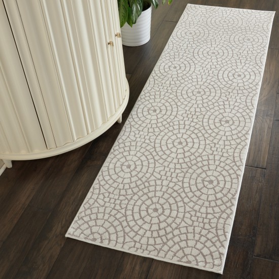 Nourison Urban Chic URC04 Runner Rug, Cream, 2'2" x 7'3"