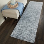 Nourison Urban Chic URC04 Runner Rug, Light Blue, 2'2" x 7'3"