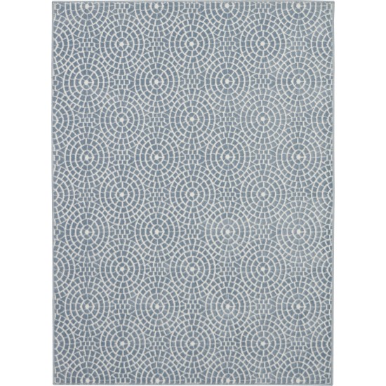 Nourison Urban Chic URC04 Area Rug, Light Blue, 4' x 6'