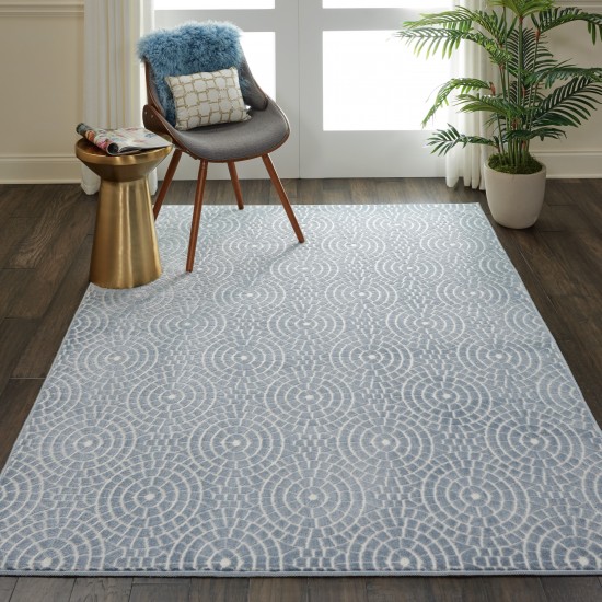 Nourison Urban Chic URC04 Area Rug, Light Blue, 4' x 6'