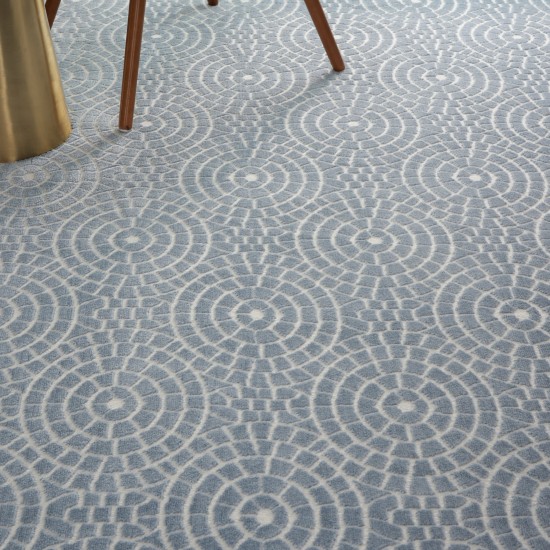 Nourison Urban Chic URC04 Area Rug, Light Blue, 4' x 6'