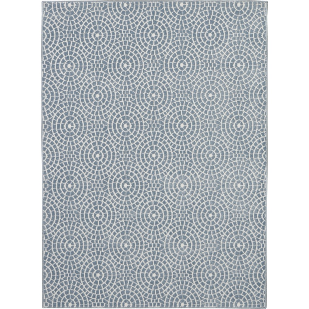 Nourison Urban Chic URC04 Area Rug, Light Blue, 5'3" x 7'3"