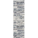 Nourison Urban Decor URD03 Runner Rug, Ivory/Slate, 2'2" x 7'6"