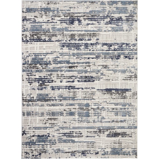 Nourison Urban Decor URD03 Area Rug, Ivory/Slate, 4' x 6'