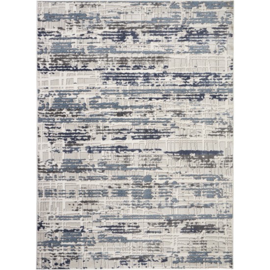 Nourison Urban Decor URD03 Area Rug, Ivory/Slate, 5'3" x 7'3"