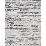 Nourison Urban Decor URD03 Area Rug, Ivory/Slate, 7'10" x 10'