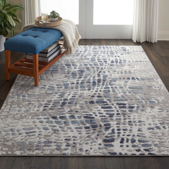 Nourison Urban Decor URD04 Area Rug, Ivory/Grey, 4' x 6'