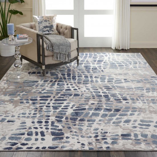 Nourison Urban Decor URD04 Area Rug, Ivory/Grey, 7'10" x 10'