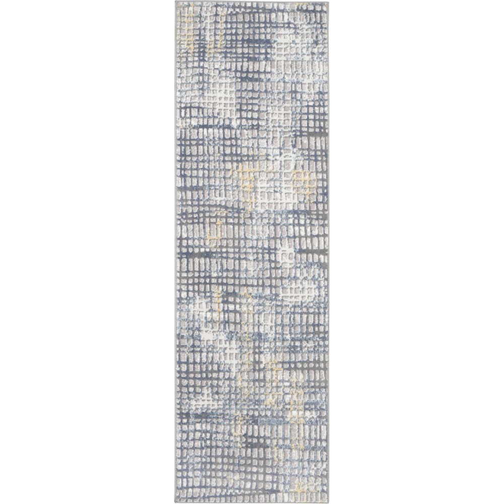 Nourison Urban Decor URD06 Runner Rug, Grey/Ivory, 2'2" x 7'6"