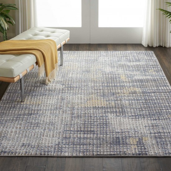 Nourison Urban Decor URD06 Area Rug, Grey/Ivory, 4' x 6'