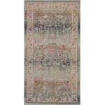 Nourison Vintage Kashan VKA01 Area Rug, Grey, 2' x 4'