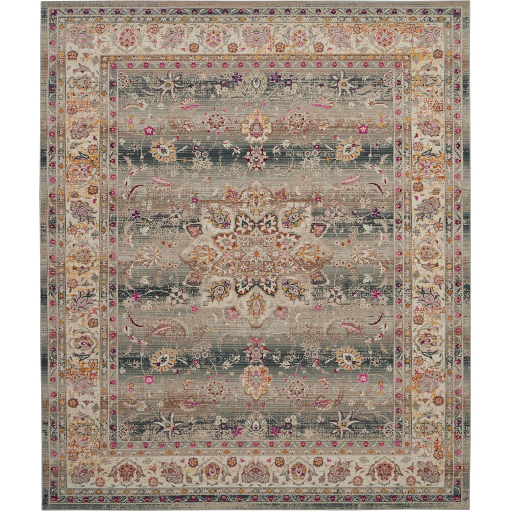 Nourison Vintage Kashan VKA01 Area Rug, Grey, 8'10" x 11'10" Nourison Vintage Kashan VKA01 Area Rug, Grey, 8'10" x 11'10"