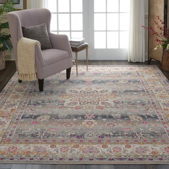 Nourison Vintage Kashan VKA01 Area Rug, Grey, 8'10" x 11'10"