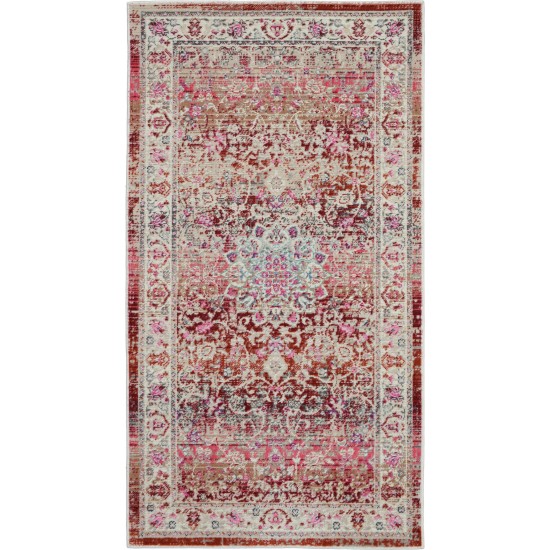 Nourison Vintage Kashan VKA01 Area Rug, Red, 2' x 4'