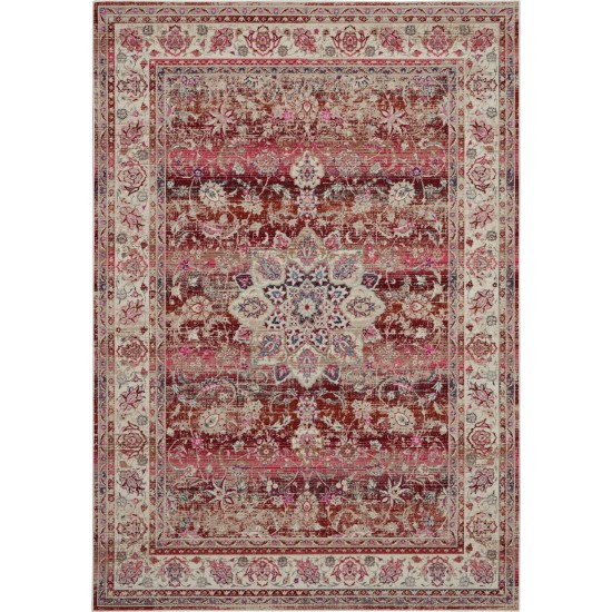 Nourison Vintage Kashan VKA01 Area Rug, Red, 4' x 6'