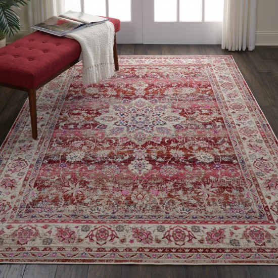 Nourison Vintage Kashan VKA01 Area Rug, Red, 4' x 6'