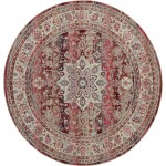 Nourison Vintage Kashan VKA01 Area Rug, Red, 6' x Round