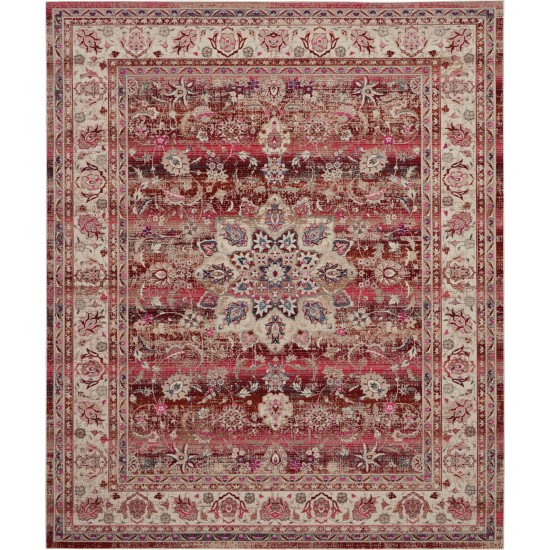 Nourison Vintage Kashan VKA01 Area Rug, Red, 7'10" x 9'10"