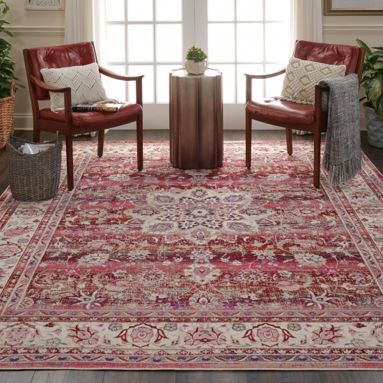 Nourison Vintage Kashan VKA01 Area Rug, Red, 8'10" x 11'10"