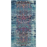 Nourison Vintage Kashan VKA02 Area Rug, Blue, 2' x 4'