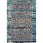 Nourison Vintage Kashan VKA02 Area Rug, Blue, 4'6" x 6'6"