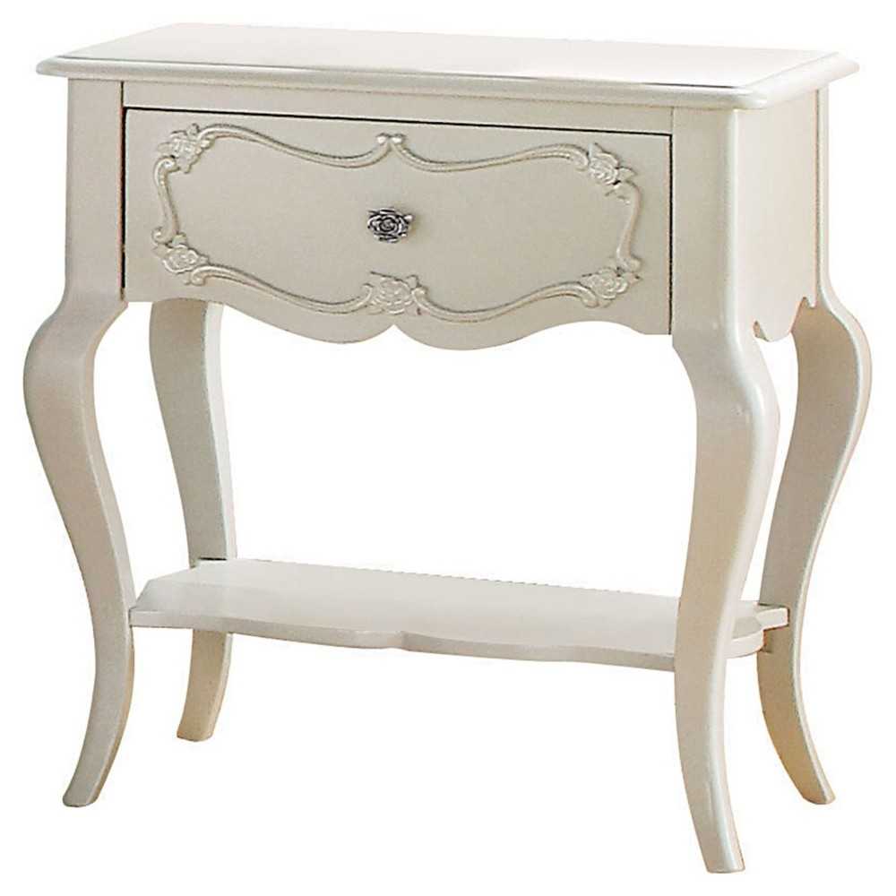 ACME Edalene Nightstand, Pearl White