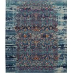 Nourison Vintage Kashan VKA02 Area Rug, Blue, 7'10" x 9'10"