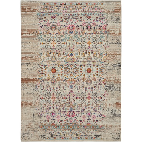 Nourison Vintage Kashan VKA02 Area Rug, Ivory, 4'6" x 6'6"