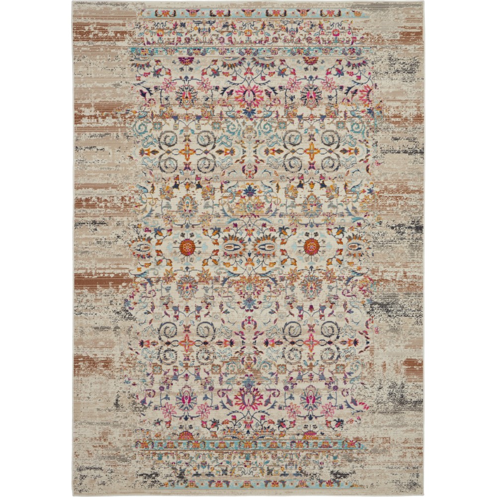 Nourison Vintage Kashan VKA02 Area Rug, Ivory, 4'6" x 6'6" Nourison Vintage Kashan VKA02 Area Rug, Ivory, 4'6" x 6'6"