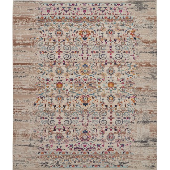 Nourison Vintage Kashan VKA02 Area Rug, Ivory, 7'10" x 9'10"