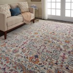 Nourison Vintage Kashan VKA02 Area Rug, Ivory, 7'10" x 9'10"