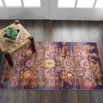 Nourison Vintage Kashan VKA03 Area Rug, Red/Multicolor, 2' x 4'