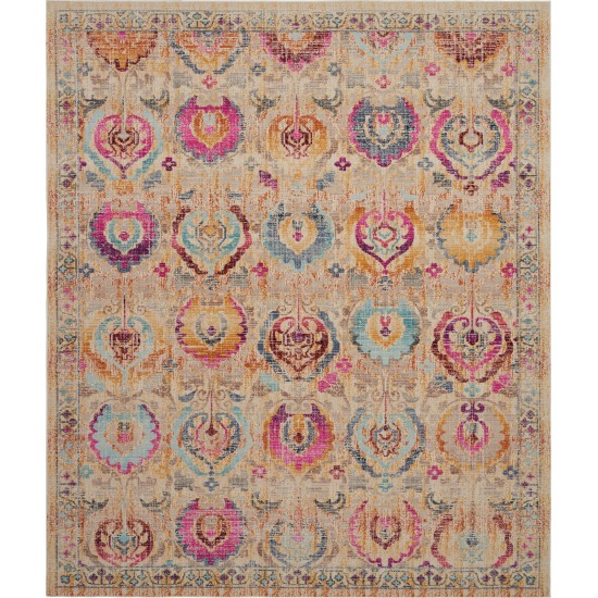 Nourison Vintage Kashan VKA04 Area Rug, Ivory/Multicolor, 8'10" x 11'10"