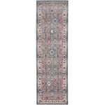 Nourison Vintage Kashan VKA05 Runner Rug, Grey/Multicolor, 2' x 6'