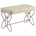 ACME Priya II Bench, White & Light Purple