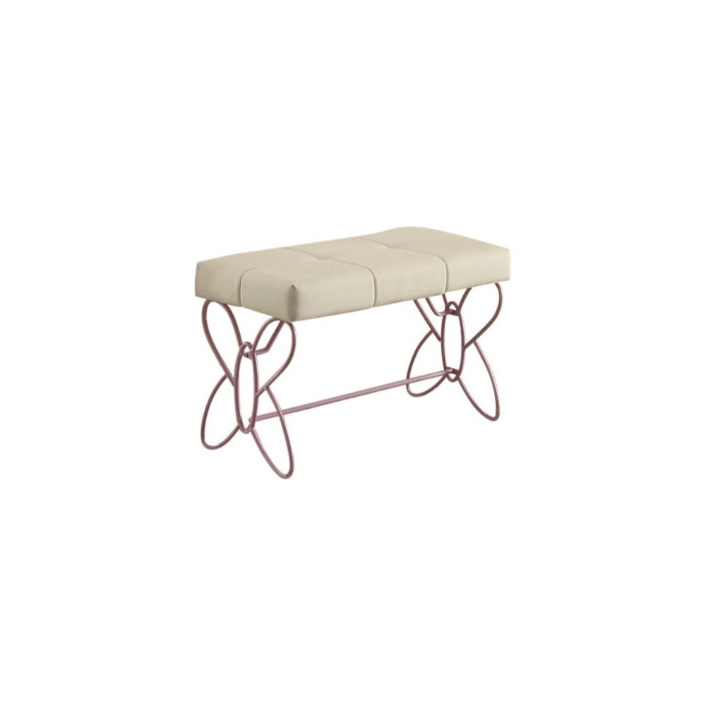 ACME Priya II Bench, White & Light Purple