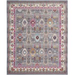 Nourison Vintage Kashan VKA05 Area Rug, Grey/Multicolor, 8'10" x 11'10"