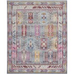 Nourison Vintage Kashan VKA06 Area Rug, Grey/Multicolor, 7'10" x 9'10"